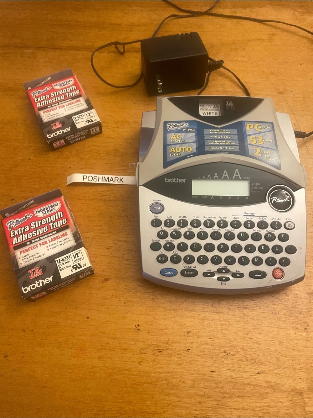 Brother Gray and Black Label Maker with additional Tape